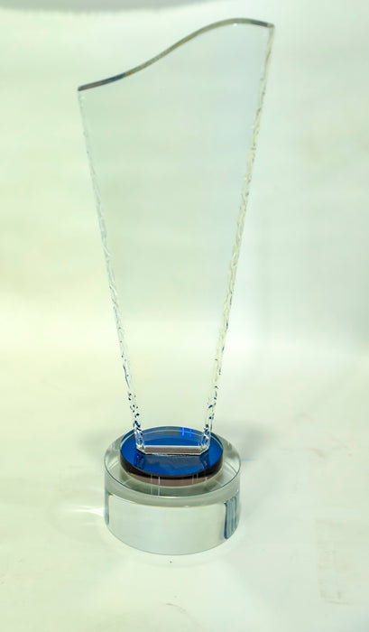 Coupe gagnante en cristal de verre