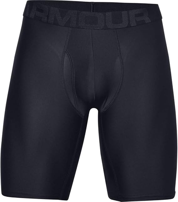 Under Armour Men's Multi-Pack Performance Tech Long-Leg Boxer Brief, 9" Inseam, All-Day Comfort