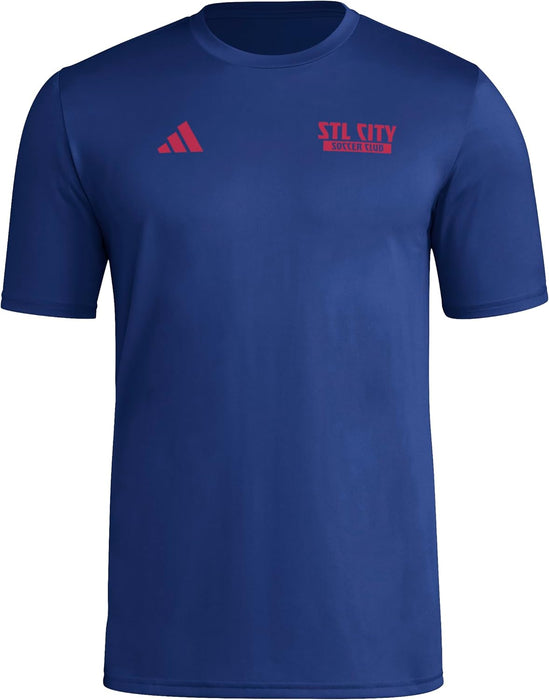 adidas Men's St. Louis City Sc Local Warp Pre-Game Short Sleeve T-Shirt
