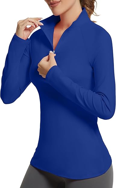 Golf Shirts for Woman UPF 50+ Sun Protection Quick Dry Lightweight Long Sleeve Polo Shirts for Woman Rash Guard