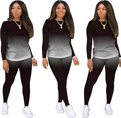 Two Piece Outfits for Women Pants Set Sweatsuit Jogger Sets 2 Piece Outfits Track Suits Lounge Set Long Sleeve