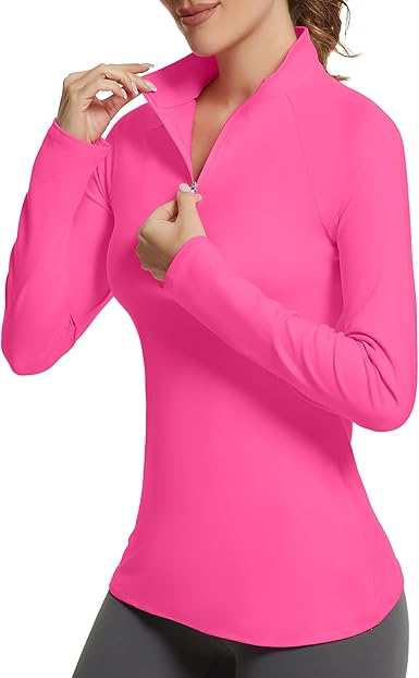 Golf Shirts for Woman UPF 50+ Sun Protection Quick Dry Lightweight Long Sleeve Polo Shirts for Woman Rash Guard