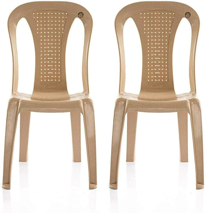 Plastic chair without arms
