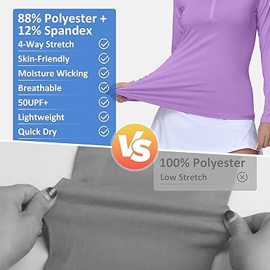 Golf Shirts for Woman UPF 50+ Sun Protection Quick Dry Lightweight Long Sleeve Polo Shirts for Woman Rash Guard