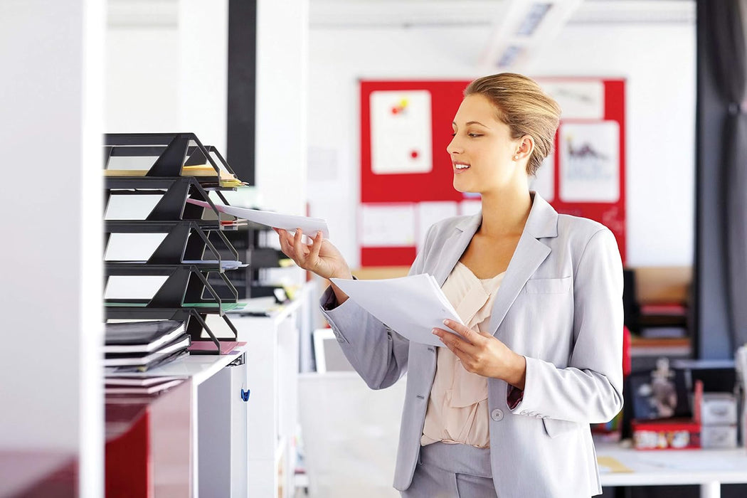 Officemate Recycled Desk Tray, Side Load, 15 1/8 x 8 7/8 x 15, Letter/A4 (26212) (Pack of 24)