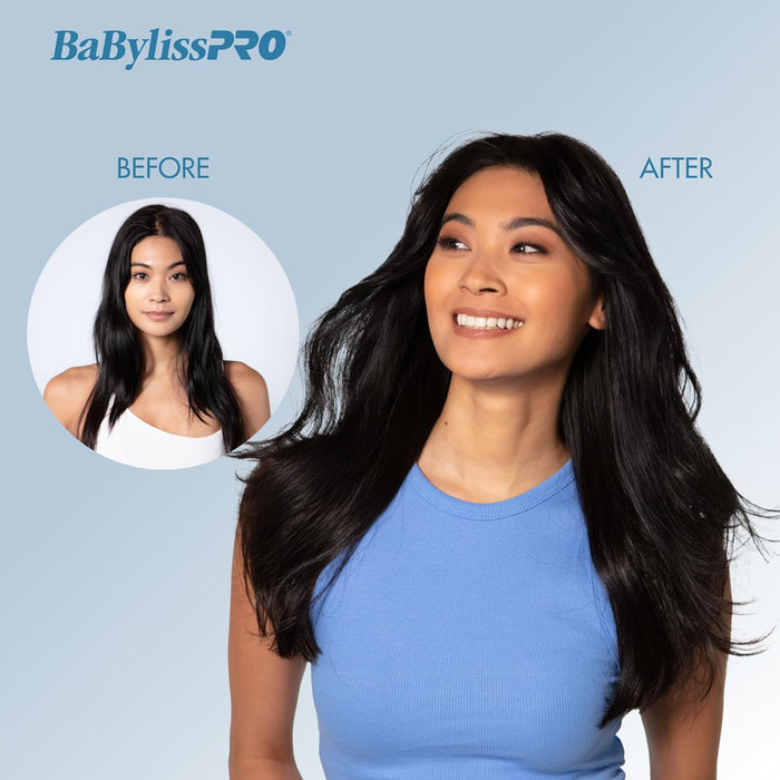 BabylissPRO Nano Titanium Hair Dryer, Professional 1875-Watt Blow Dryer, Ionic Technology Dries Hair Faster With Less Frizz