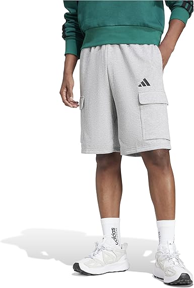 adidas Men's Essentials Feel Cozy French Terry Cargo Shorts