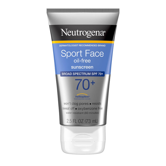Neutrogena Sport Face Sunscreen, Broad Spectrum Sunblock SPF 70+|Water Resistant Sunscreen For Face