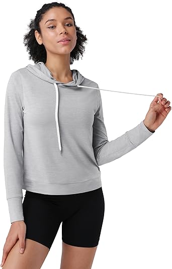 Pioneer Camp Women's Lightweight Hoodies Pullover Thin Soft Gym Hooded Sweatshirt Workout Athletic Running Yoga Casual Tops