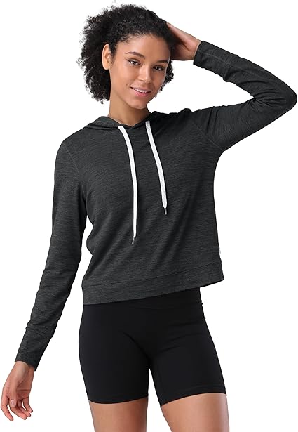 Pioneer Camp Women's Lightweight Hoodies Pullover Thin Soft Gym Hooded Sweatshirt Workout Athletic Running Yoga Casual Tops