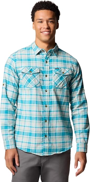 Columbia Men's Bearmouth Springs Roll Up Long Sleeve Flannel Shirt