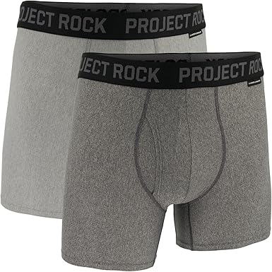 Under Armour mens Men's Project Rock Performance Tech Mesh Boxerjock Brief, 5" Inseam, 2-pack