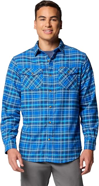 Columbia Men's Bearmouth Springs Roll Up Long Sleeve Flannel Shirt