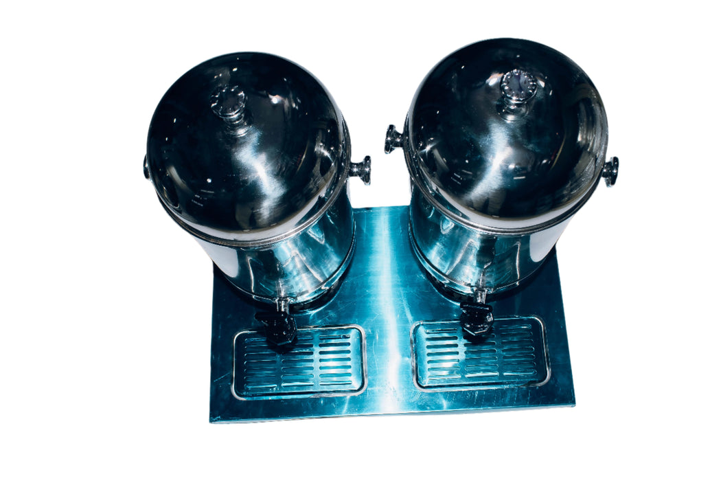 Distributeur de boissons | 2 robinets | Conteneur d'eau de jus froide Buffet Party Beverage Help
