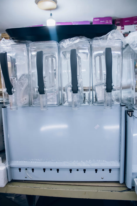 Distributeur de boissons électrique 3 robinets pour jus de fruits et eau froide