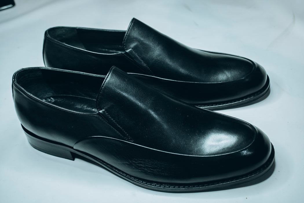 Chaussures en cuir noir