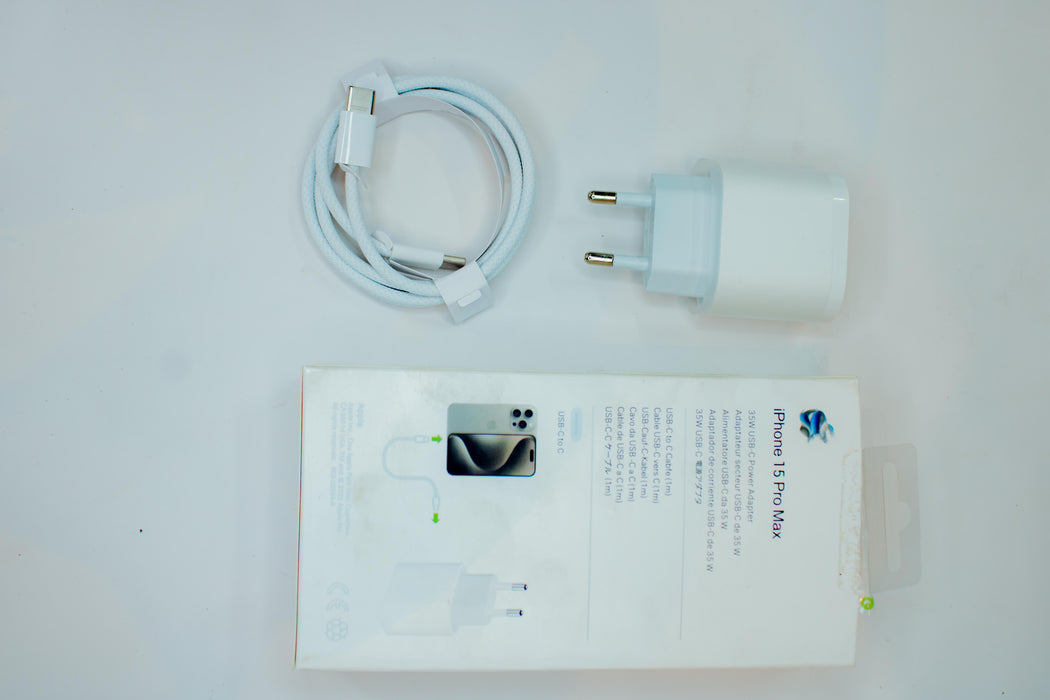 Adaptateur secteur USB-C 35 W pour iPhone 15 Pro Max