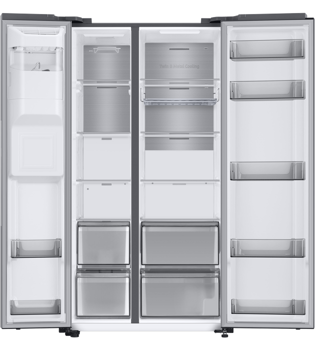 Frigorífico-congelador Samsung Serie 8 American Style con SpaceMax | RS68A884CSL/EU