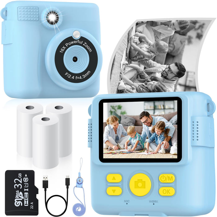Printer digital camera for children