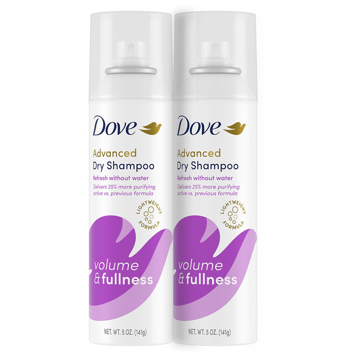 Shampooing sec Dove Volume & Plénitude 2 unités pour cheveux gras pour des cheveux rafraîchis