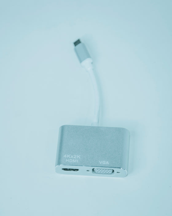 USB Type C to VGA and HDMI