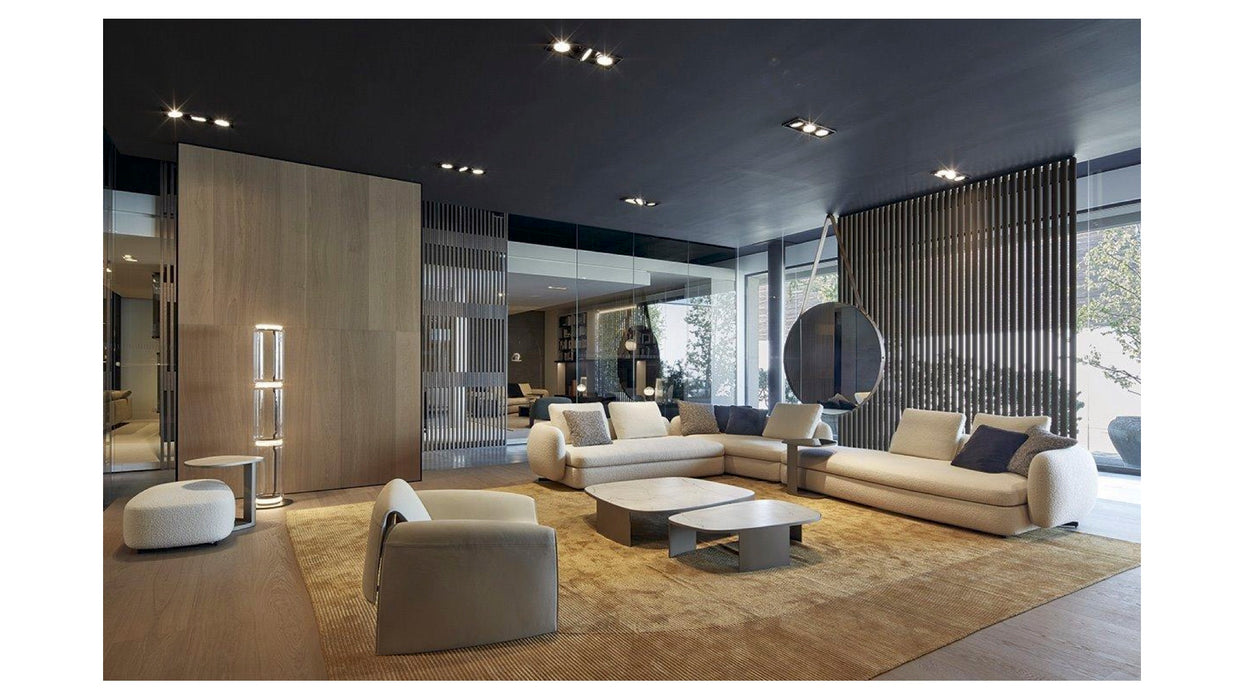 Italian minimalist poliform Saint Germain sofa designer modern small house shaped arc corner combination