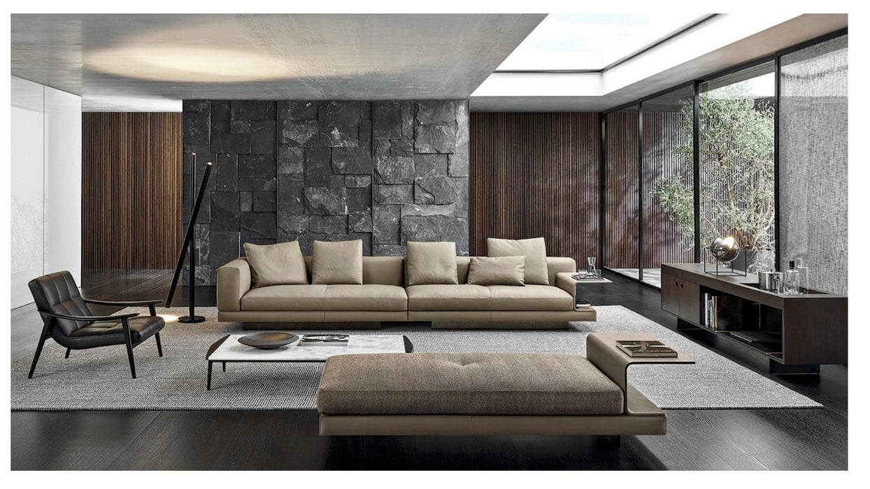 Italian Design Sectional Luxury Furniture Living Room Floor Wooden Modern Couch Sofa
