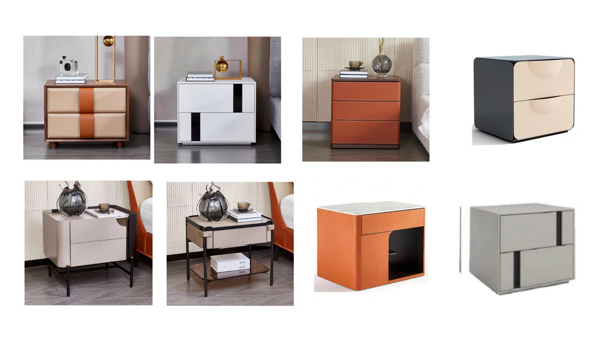 Multifunction Storage for Bedding and Wardrobe Use Luxury Dining Room Furniture Storage Cabinet Bedside Table LED Bedroom Set