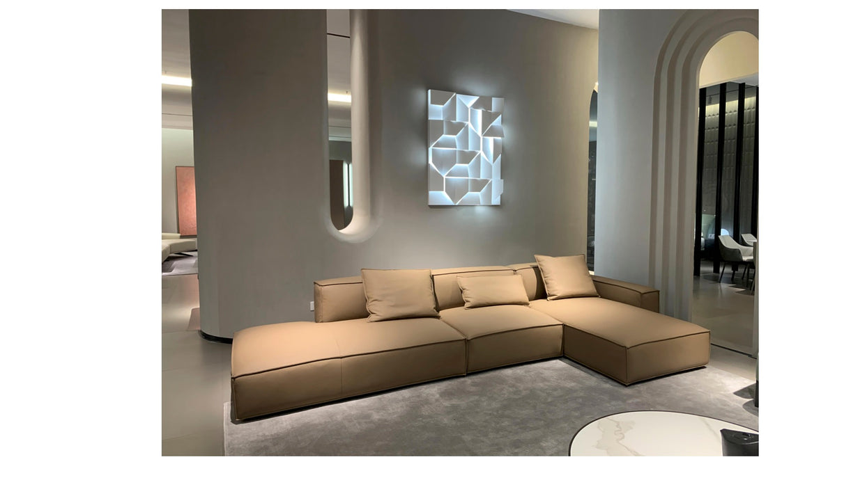 Contemporary Luxury Living Room Sofa Real Leather Sofa Set Living Room Furniture