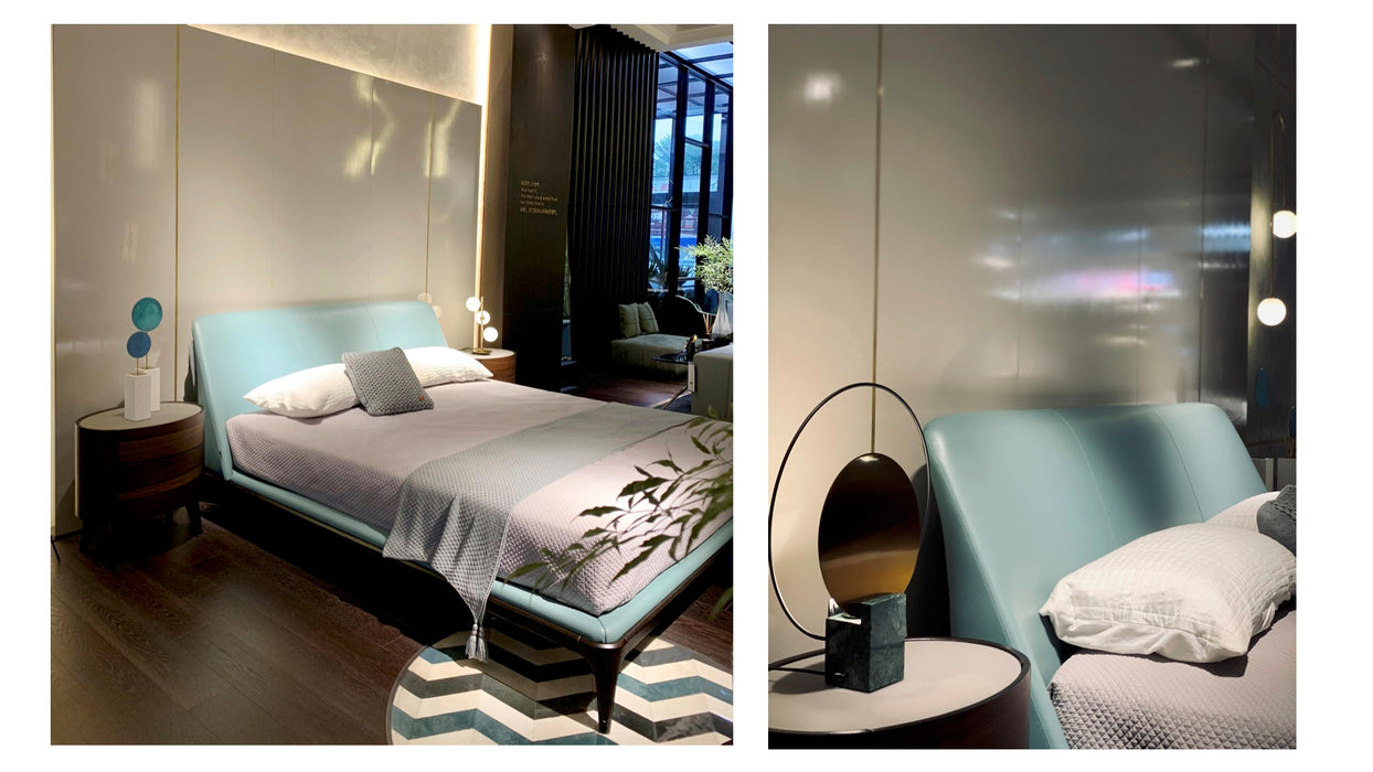 Mobilier de chambre d'hôtel moderne personnalisé très grand lit queen size avec garniture Lit à tête haute