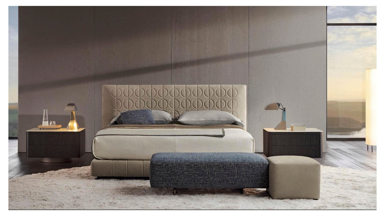 Italian Modern Light Luxury Jane Leather Double Big Bed Master Bedroom Luxury Soft Wedding Bed