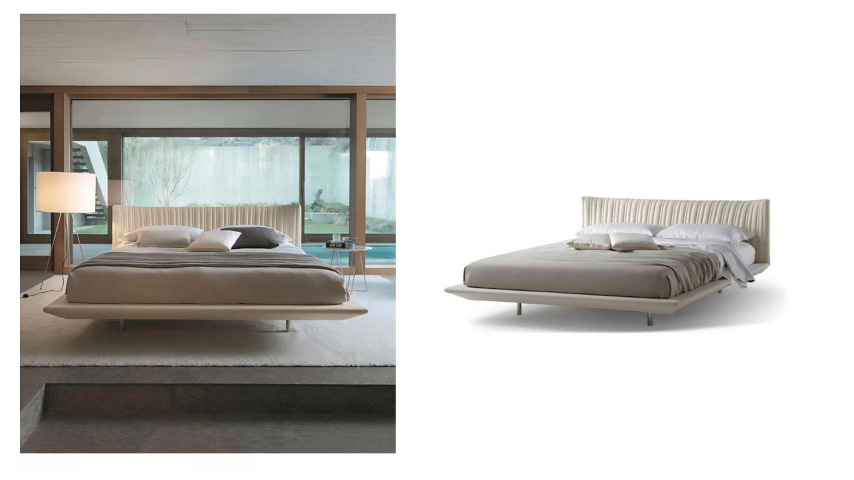 Italian Modern Minimalist High-End Light Luxury Bed for Bedroom