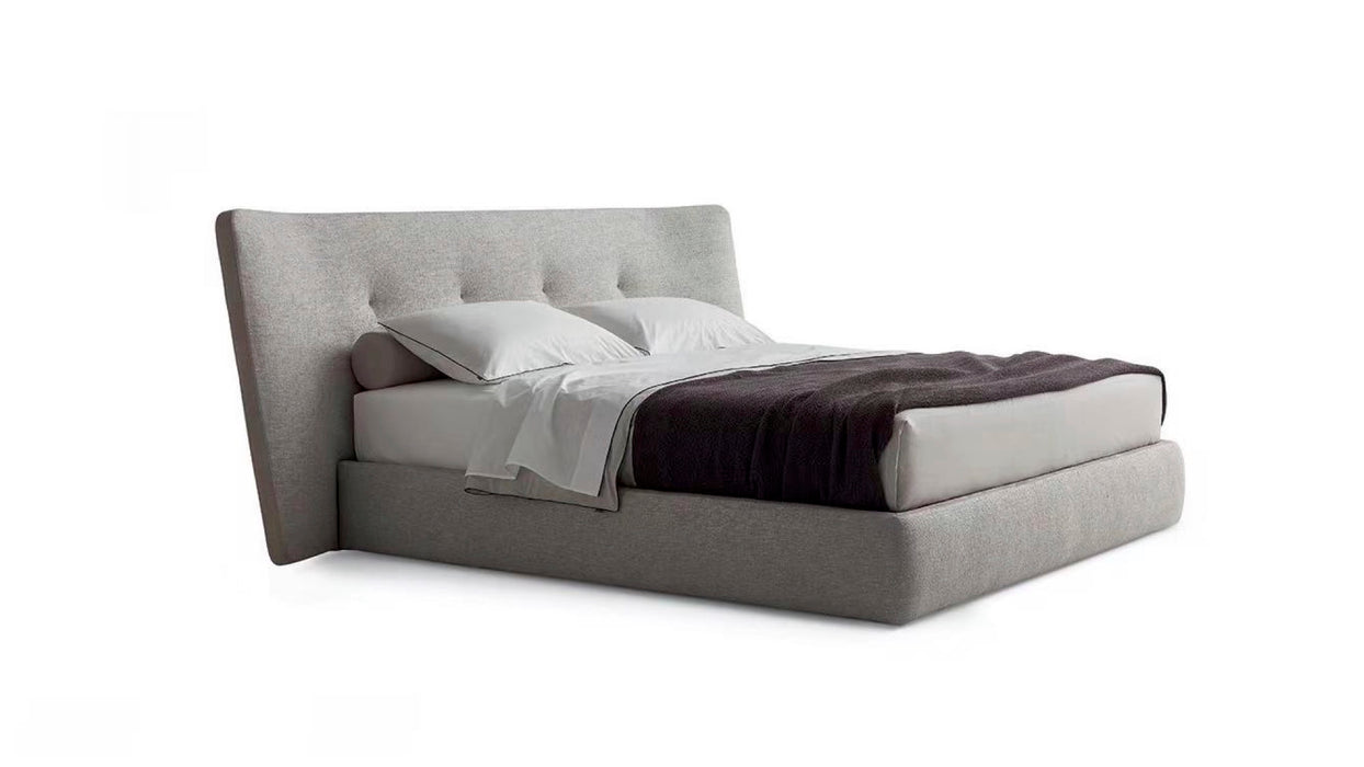 Rising Top Quality Solid Wood Frame Velvet Cotton Upholstered Bed Double Full Queen king Size Luxury Bedroom Furniture Set