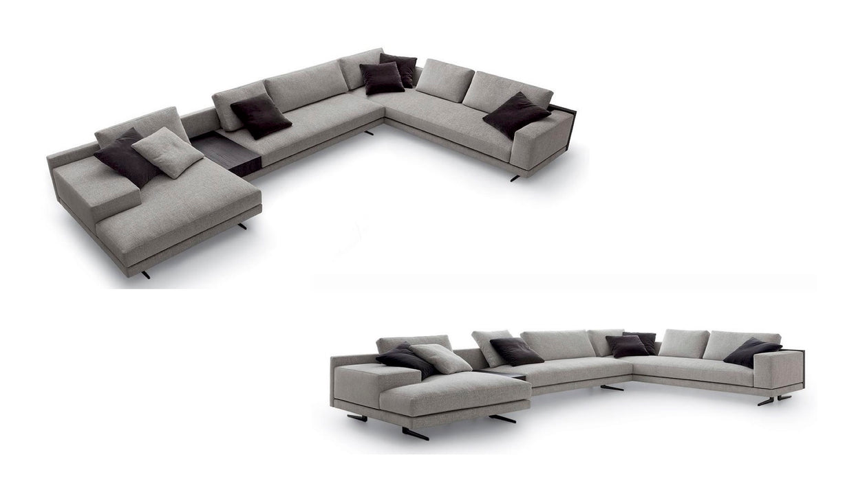 WBERT Italian Modern Fabric Sofa Set - Custom Home Furniture Apartments - Small & Large Living Room Corner Combination Seating