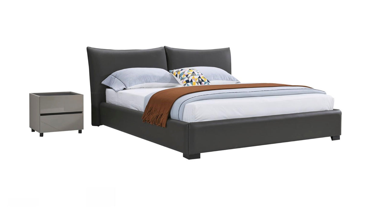 Home Furniture Modern Customized Metal Base Luxury Leather Bedroom Bed