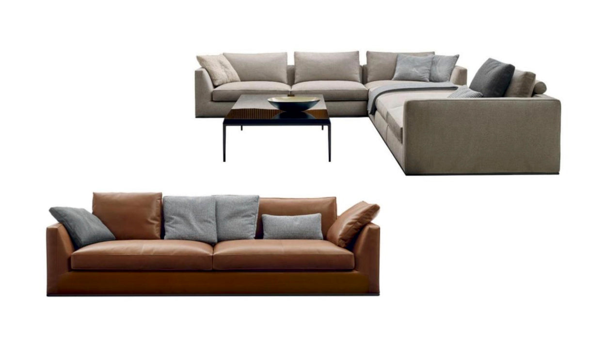 Modern Comfortable Office Sofa Set Furniture 3 Seats Leather Sofa