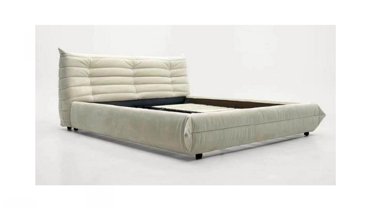 Upholstered Modern Fabric Low Profile Platform White to Go Sofa Design Bed Room Furniture