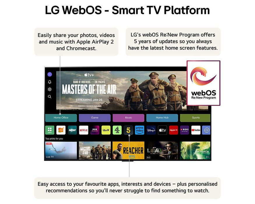 Téléviseur OLED M4 LG 83 pouces (2024) | OLED83M49LA.AEK