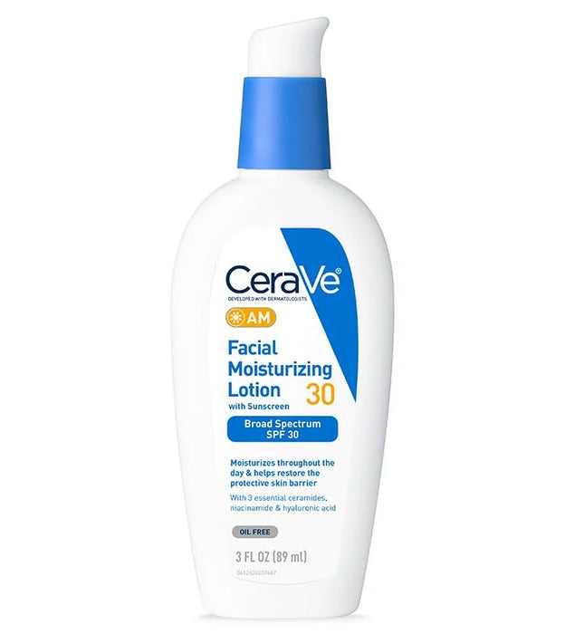 Loción humectante diaria CeraVe para piel seca | Loción corporal y humectante facial con ácido hialurónico y ceramidas | Humectante diario |