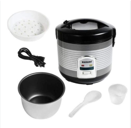 Marado | 5 litres | Cuiseur à riz en acier inoxydable | 500 W