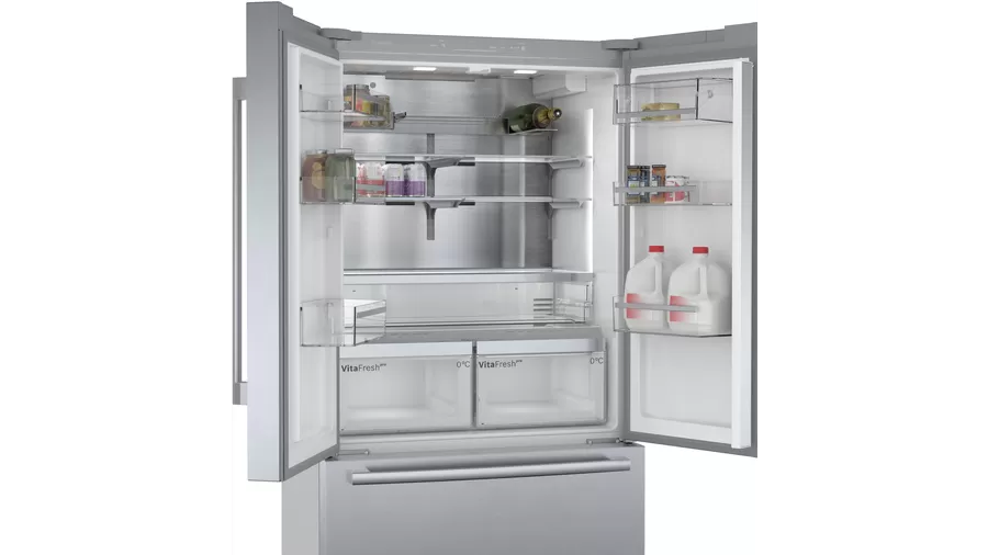 Bosch Serie | Frigorífico americano de 8 puertas en acero inoxidable | KFF96PIEP