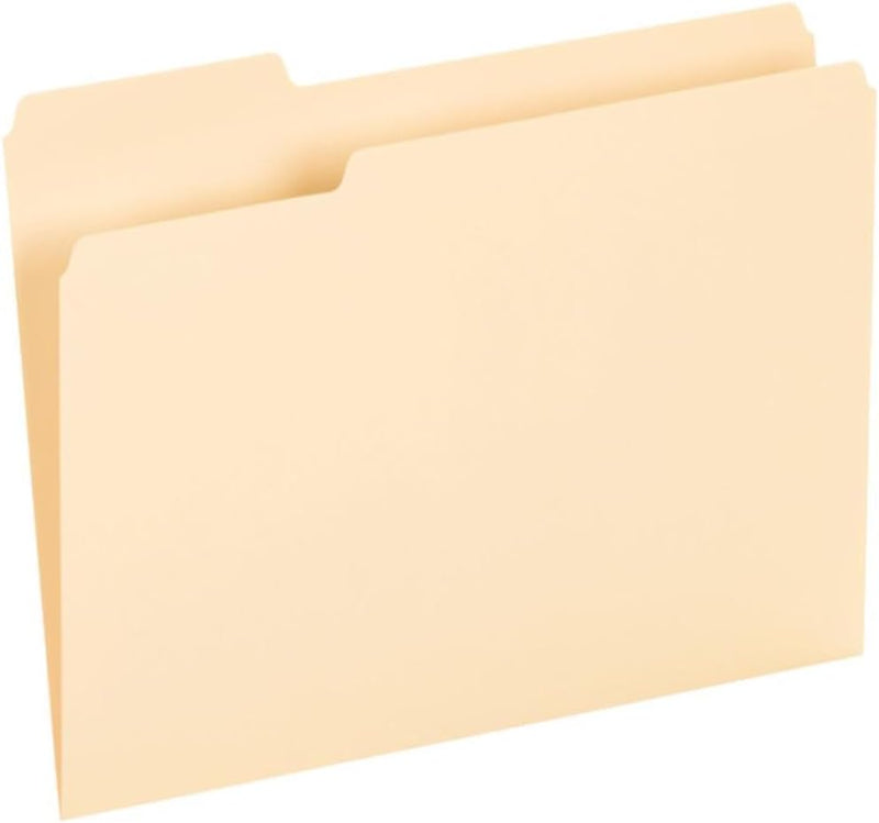 Pendaflex File Folders, Letter Size, 8-1/2" x 11", Classic Manila, 1/3-Cut Tabs in Left, Right, Center Positions, 100 Per Box| 13 Options