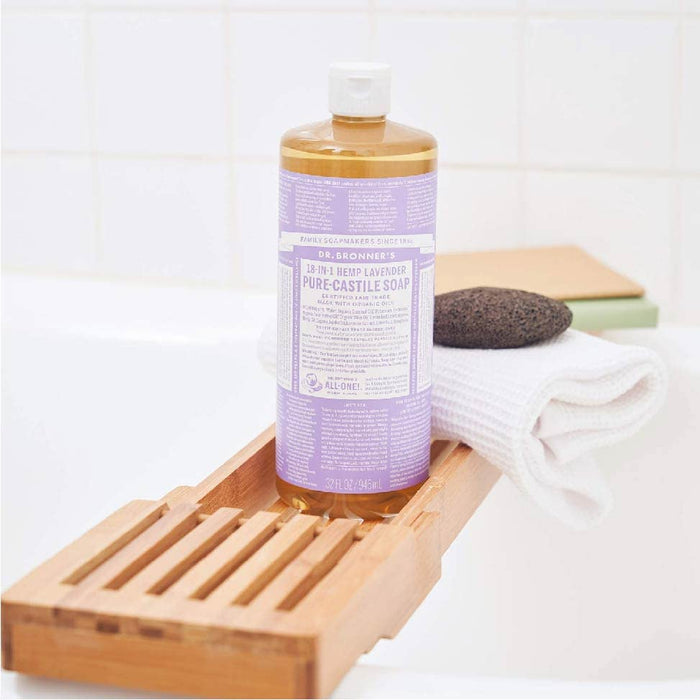 Dr. Bronner's |Pure-Castile Liquid Soap |Made with Organic Oils|18-in-1 |Uses: Face, Body, Hair, Laundry, Pets & Dishes, Vegan