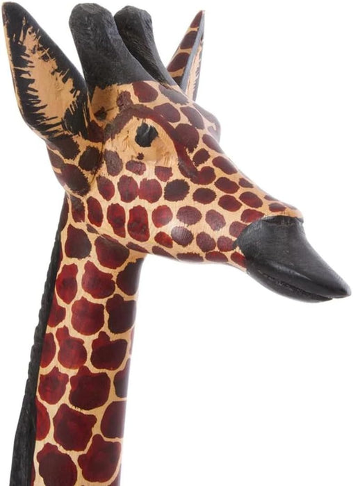 Wooden Jacaranda African Giraffe Sculptures 8"