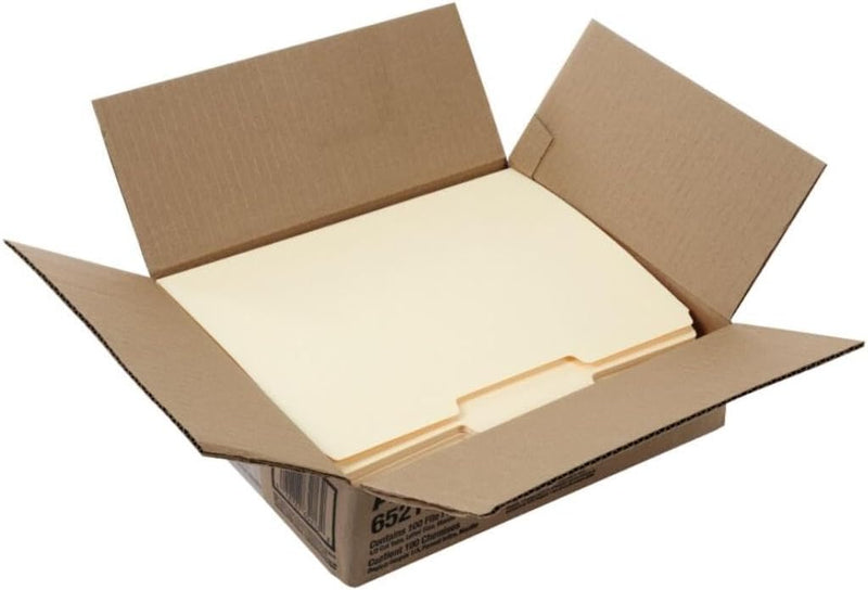 Pendaflex File Folders, Letter Size, 8-1/2" x 11", Classic Manila, 1/3-Cut Tabs in Left, Right, Center Positions, 100 Per Box| 13 Options