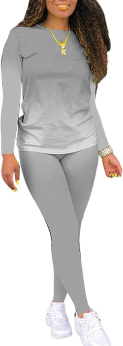 Two Piece Outfits for Women Pants Set Sweatsuit Jogger Sets 2 Piece Outfits Track Suits Lounge Set Long Sleeve