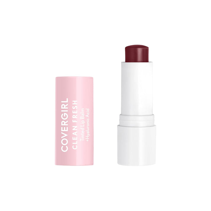 CoverGirl Clean Fresh Tinted Lip Balm|Vegan Formula|Hydrating|Natural Finish, Cruelty Free, Bliss You Berry| 1 Count