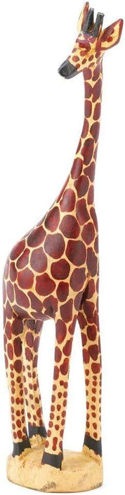 Wooden Jacaranda African Giraffe Sculptures 8"