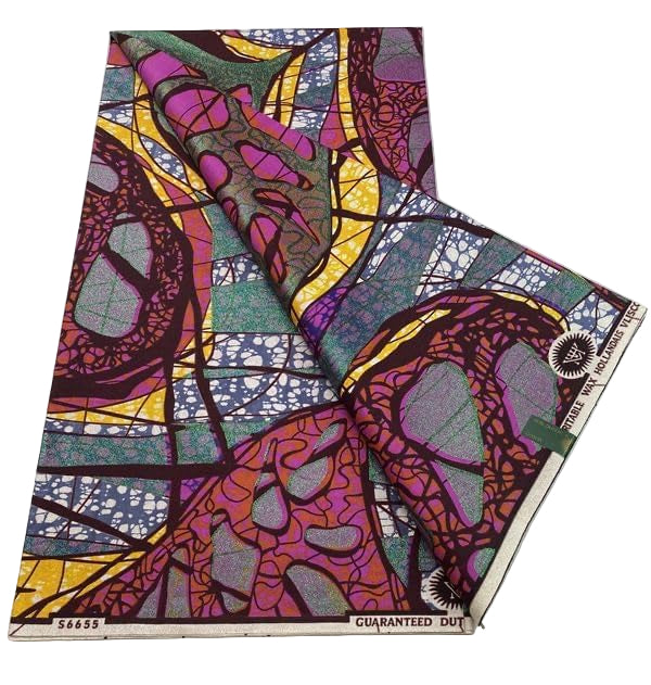 African Fabric Grand Super Wax Hollandais 6 Yards (gr6)