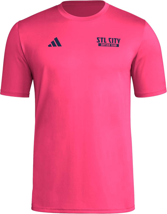 adidas Men's St. Louis City Sc Local Warp Pre-Game Short Sleeve T-Shirt